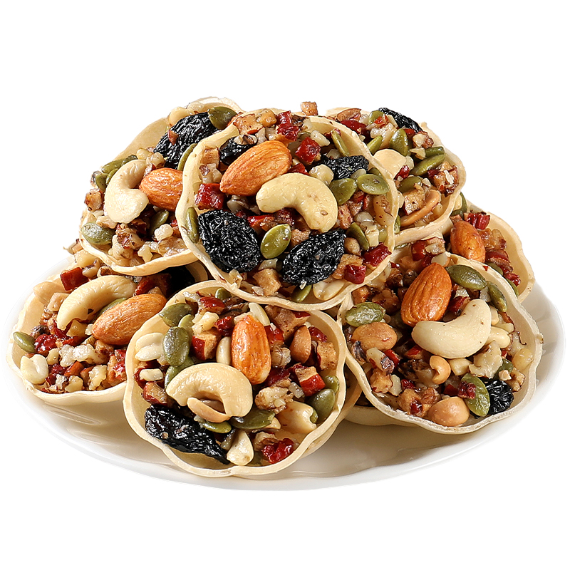 【品质推荐】每日坚果挞坚果塔杯小船酥混合即食好吃的休闲小零食