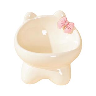 猫碗陶瓷碗猫食盆喝水碗猫粮罐头保护颈椎不易打翻防黑下巴宠物碗