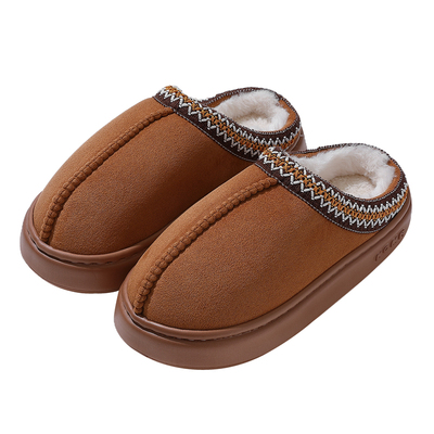 棉拖鞋女士冬季加绒厚底棉拖外穿