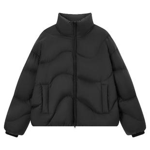 流石男装短款极寒加厚羽绒服2025年冬季新款男士时尚立领面包服潮