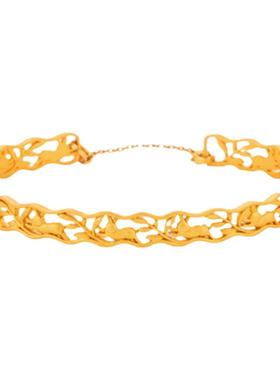 兔子手镯开口半边镯情人节礼物