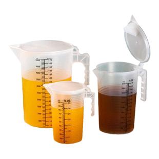 量杯带刻度量筒奶茶店专用塑料计量杯家用食品级耐高温1000ml加厚