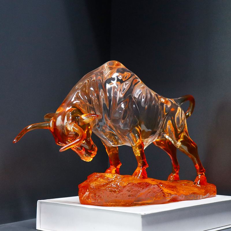 牛摆件电视柜酒柜玄关装饰品高级伴新房手摆件送礼礼乔迁感桌面