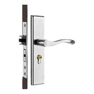 卧室门锁家用通用型室内门锁房门锁木门锁不锈钢把手免改孔老式锁