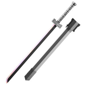 网红热款火花喷雾灯光剑一键出鞘七彩灯拔剑冒火儿童激光剑声光刀