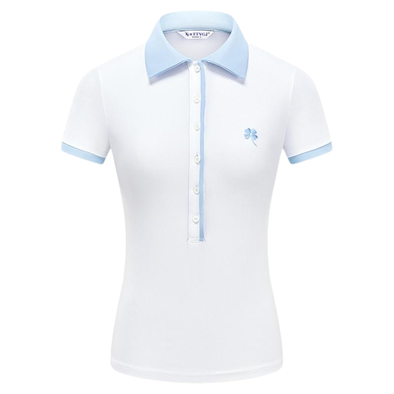 新款高尔夫球服装女士短袖T恤POLO衫防走光短裙运动速干衣服套装
