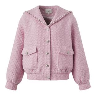 Diana vevina 2026春夏新款海军领小香风外套女休闲温柔长袖外套