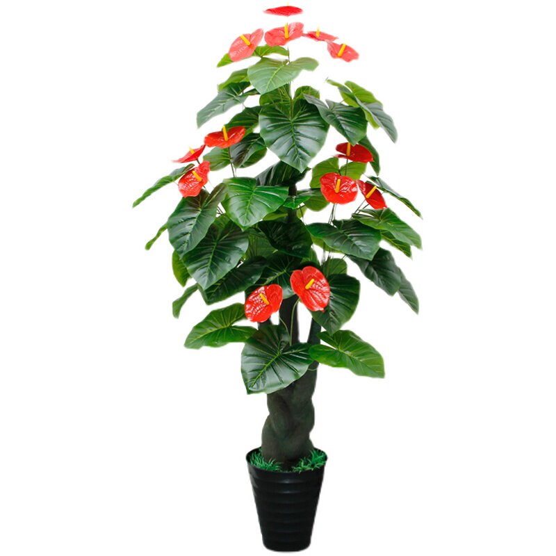 绿植盆栽大型摆件室内红枫假花