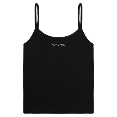 ECHOADE圆领撞色刺绣修身吊带