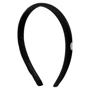 Jennie同款黑色缎面法式细款发箍2025新款高颅顶头箍气质碎发头饰