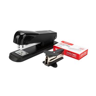 晨光文具钢制订书机三件套学生用家用办公多功能订书器装订机家用起钉器订书省力12号订书机钉办公用品