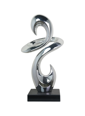 现代抽象玄关摆件落地酒店大堂电视柜客厅高档艺术雕塑大型装饰品