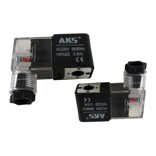 AKS艾克斯电磁阀4V210 4V310 410电磁阀线圈DC24V AC220V  AC380V