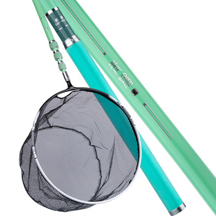 奈冠碳素大物抄网杆抄网全套钓鱼抄网竿巨物特硬伸缩捞鱼网兜套装