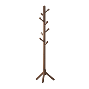 实木落地挂衣架卧室立式加粗网红衣帽架室内家用简易挂包置物架子