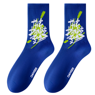 青少年袜子男孩秋冬季中筒纯棉防臭男童初中生学生潮牌运动篮球袜