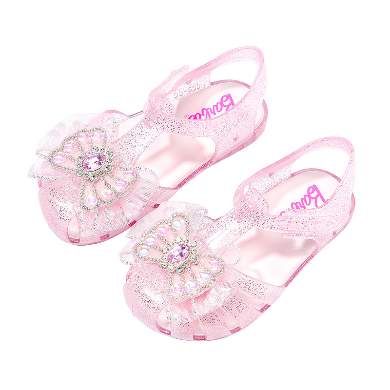 芭比女童夏季新款果冻凉鞋