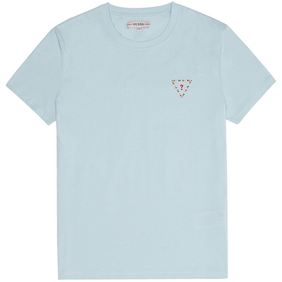 GUESS纯棉潮流港风男女同款短袖