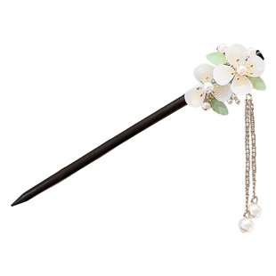 新中式古风发簪女2026新款流苏步摇盘发簪子汉服发钗简约钗子头饰