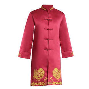 伴郎服兄弟装中式中国风结婚新郎长袍大褂伴郎团礼服旗袍搞笑衣服