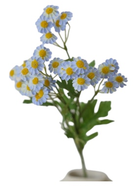 仿真花蓝色系绣球花洋甘菊假花