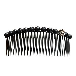 仿珍珠顶梳顶夹发梳卡倒插梳盘发饰刘海盘头发卡防滑女发夹器头饰
