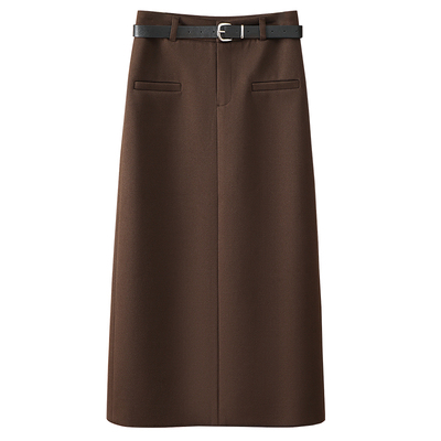 显瘦半身裙高腰A字裙中长裙