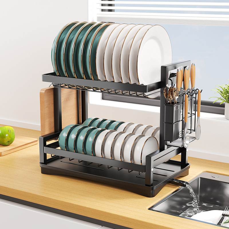 厨房置物架碗碟架碗架架多层碗筷碗柜放收纳沥水落地家用收纳盒盘