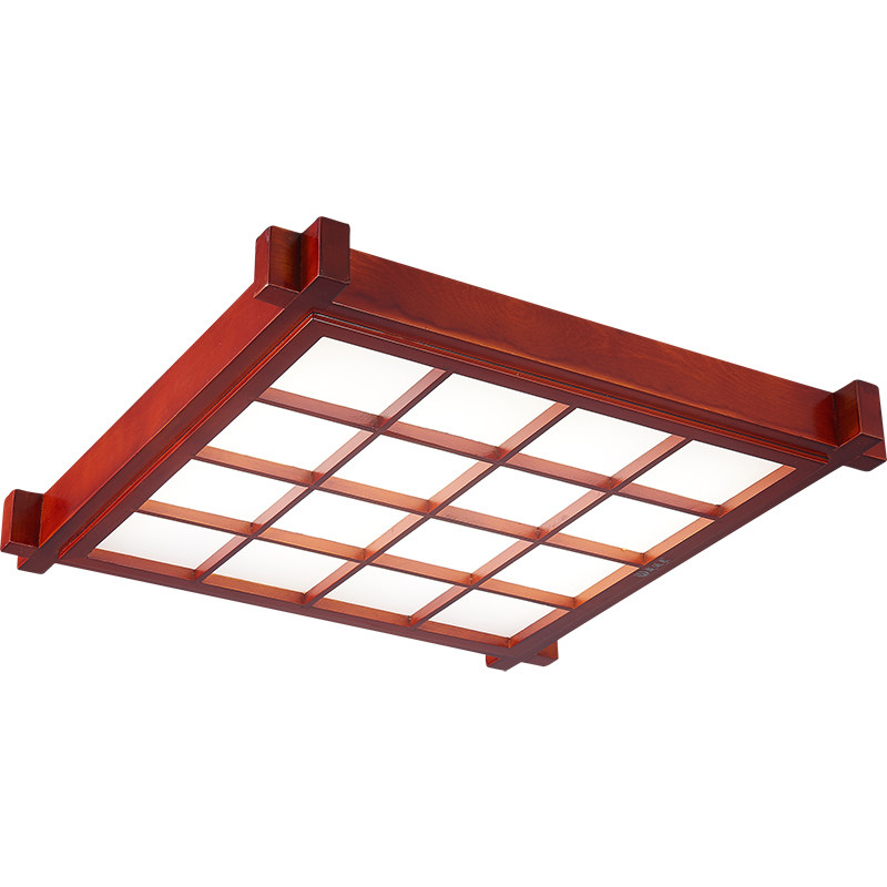 实木led简约新中式卧室灯客厅灯