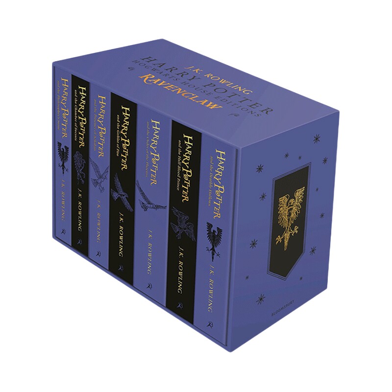 英文原版小说 Harry Potter Ravenclaw House Paperback 哈利波特1-7册套装 拉文克劳学院 平装版 英文版 进口英语原版书籍