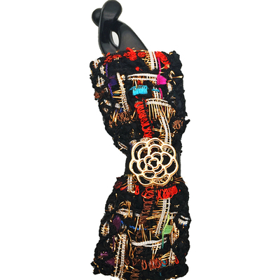 低奢小香风山茶花AO品牌竖夹优雅