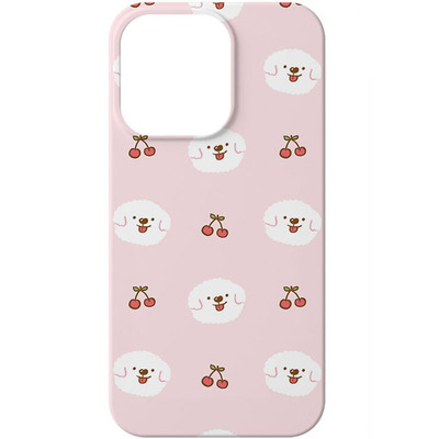 可爱小狗插画苹果16菲林手机硬壳