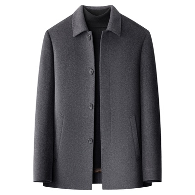 羊绒大衣男士可脱卸鹅绒内胆外套