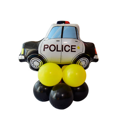 工程车生日派对满月铝膜气球