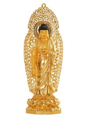 信仰黄铜贴金西方三圣