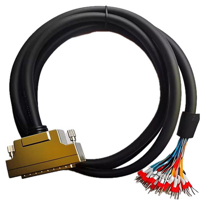 SCSI68CN公头铁壳带编号连接线