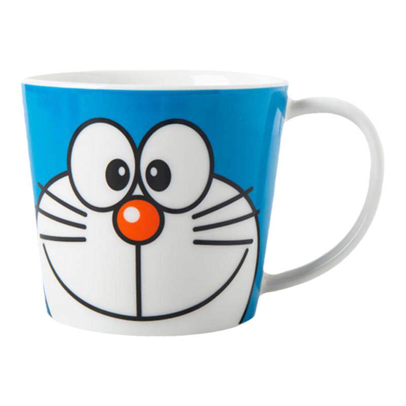 哆啦A梦猫猫杯马克杯高颜值可爱叮当猫杯子学生陶瓷水杯早餐杯子