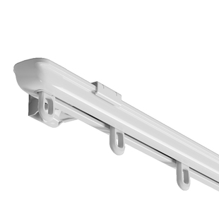 窗帘轨道侧装窗帘杆静音双轨滑道可伸缩导轨单轨双轨滑轨导轨顶装