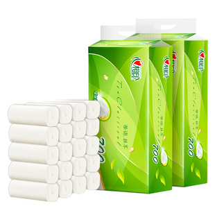 心相印茶语卷纸加厚4层无芯卫生纸家用实惠装厕纸解手纸孕婴可用