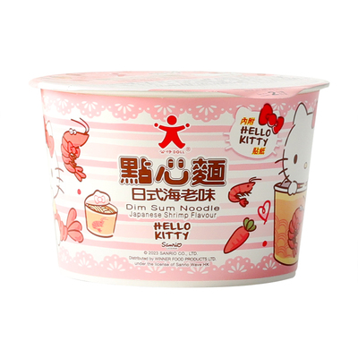 香港公仔牌凯蒂猫日式点心面泡面