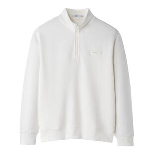 HLA/海澜之家曾舜晞同款卫衣25秋新款立领半开襟含莫代尔套头衫男