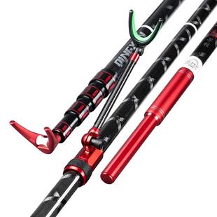 奈冠炮台支架碳素鱼竿大物杆架杆地插超轻超硬加粗巨物杆长杆专用