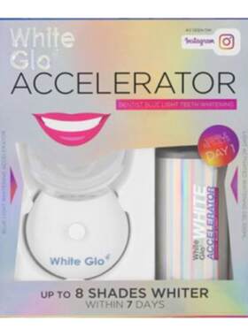 澳大利亚直邮White Glo 蓝光快速美白美牙仪+美牙凝胶100ml正品