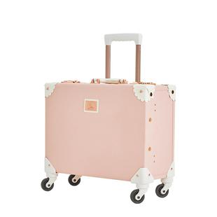 小行李箱女18寸小型轻便登机箱高颜值旅行箱小号拉杆箱复古皮箱子