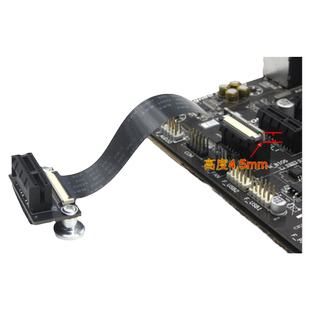 PCI-E3.0 36p转声卡延长线 90度 pciex1立式转接线 1X无盘网卡线