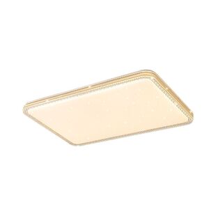 LED吸顶灯客厅主灯圆形卧室灯卡扣式灯罩节能省电高亮护眼仿水晶