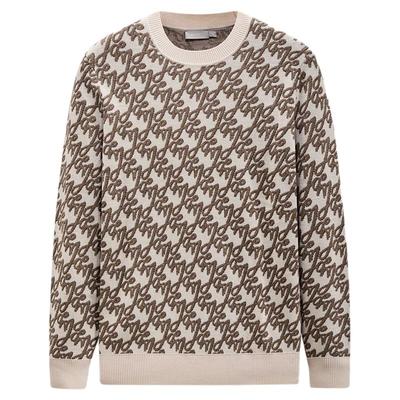 九牧王男装2025秋冬新款含羊毛满身提花商务休闲男款羊毛衫