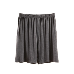 莫代尔男士短裤棉冰丝中老年家居五分裤睡裤加肥加大运动大裤衩