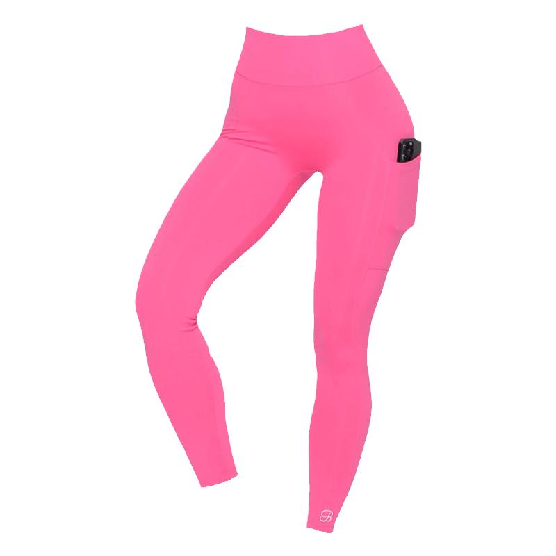 代购BOMBSHELL女CURVES LEGGINGS纯色高平腰健身瑜伽褶皱速干长裤