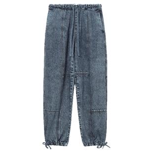 IT rag & bone女装束脚牛仔长裤新款简约休闲水洗磨白仔裤037003X